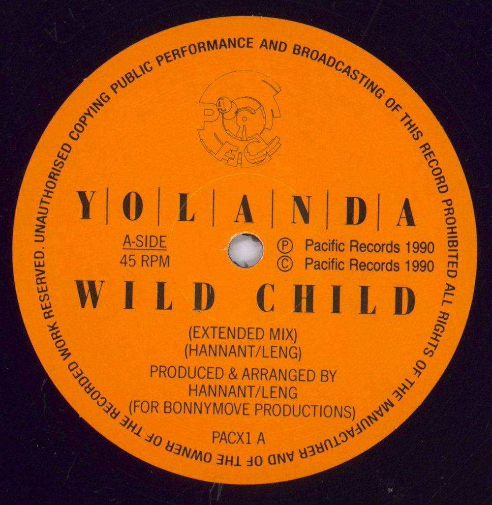 Yolanda Wild Child US 12" vinyl single (12 inch record / Maxi-single) YO112WI829909