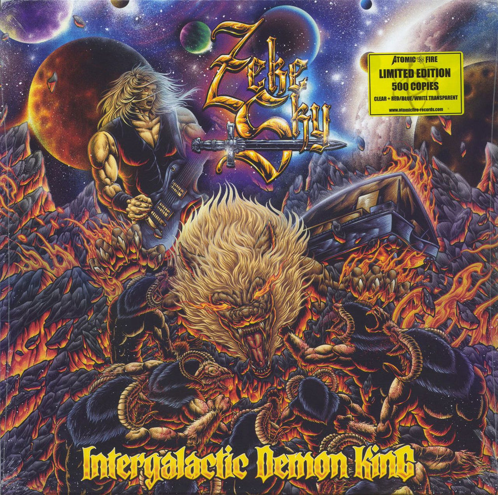 Zeke Sky Intergalactic Demon King - Multi-Coloured Vinyl - Sealed German vinyl LP album (LP record) AFR0061V