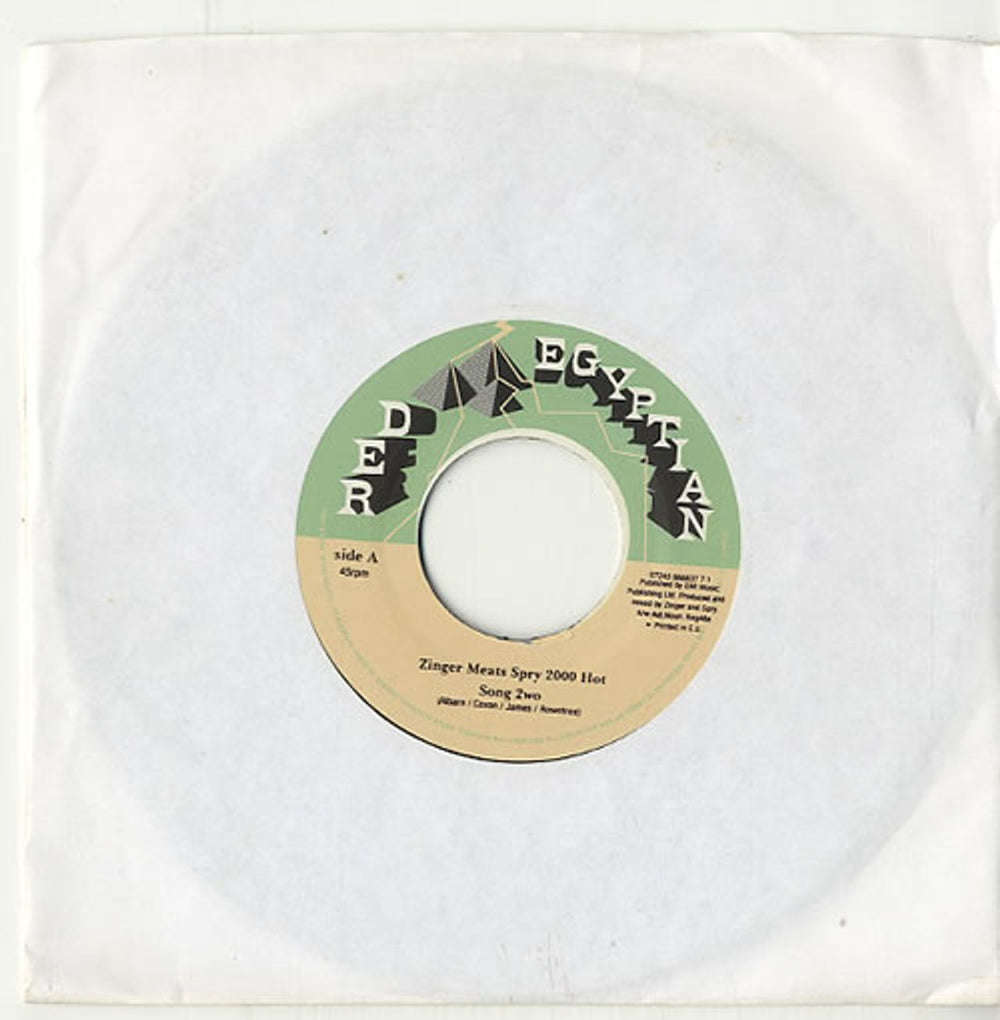 Zinger Meats Spry 2000 Hot Song 2wo UK 7" vinyl single (7 inch record / 45) REG38