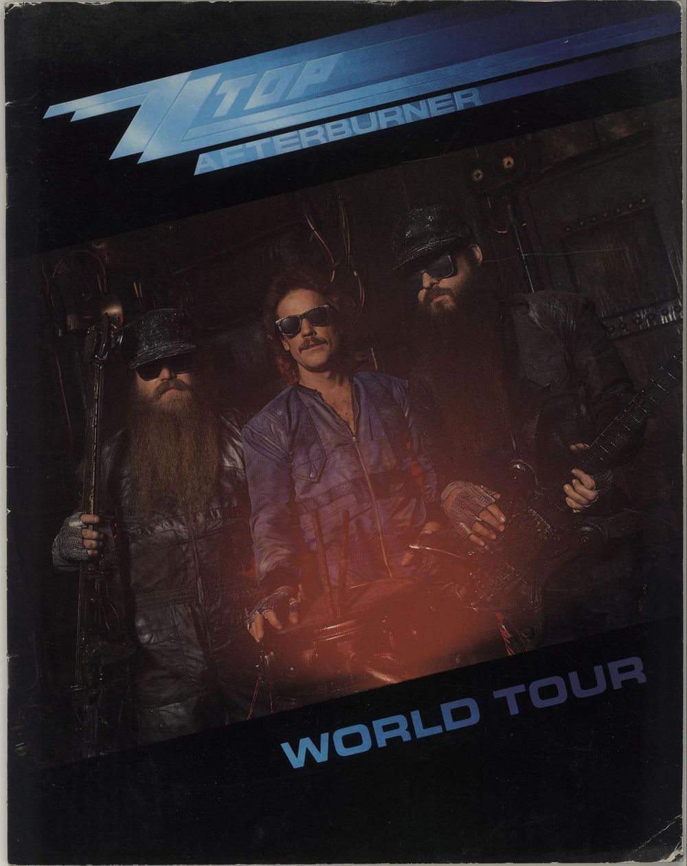 ZZ Top Afterburner + ticket stub UK tour programme PROGRAMME + TICKET