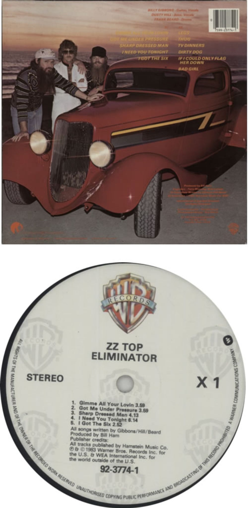 ZZ Top Eliminator - 1st UK vinyl LP album (LP record) ZZTLPEL603970