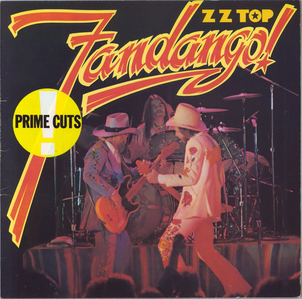 ZZ Top Fandango - Prime Cuts sticker German vinyl LP album (LP record) WB56604