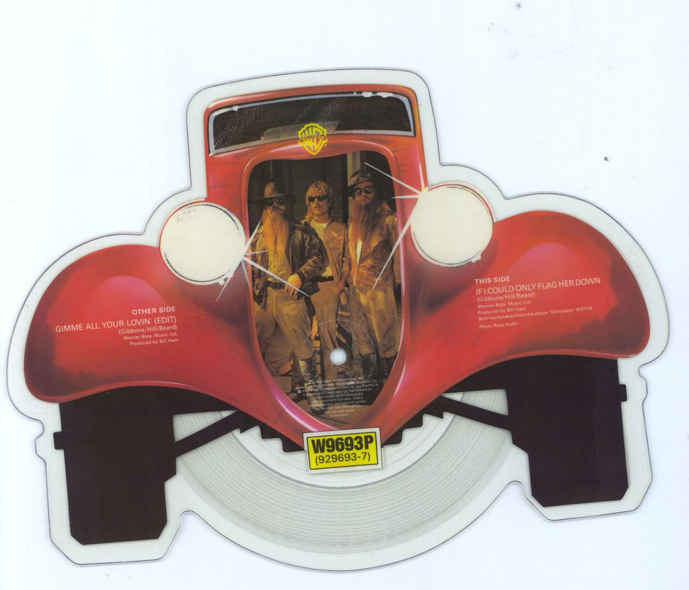 ZZ Top Gimme All Your Lovin' UK shaped picture disc (picture disc vinyl record) ZZTSHGI01264